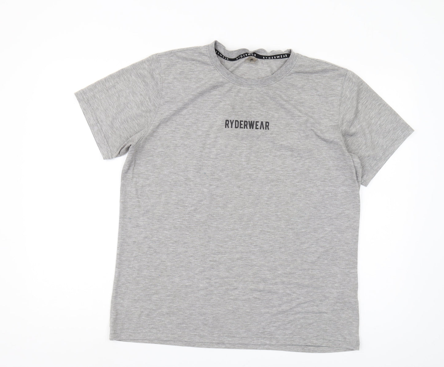 Ryderwear Men's Grey Crew Neck T-Shirt Size S