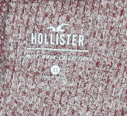 Womens UK Size XS Hollister Red Jersey T-Shirt
