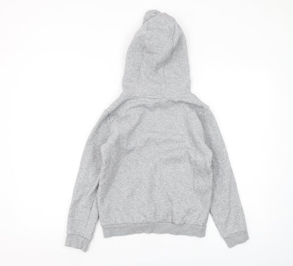 Adidas Boys Grey Pullover Hoodie 9-10 Years - Lightweight & Hooded