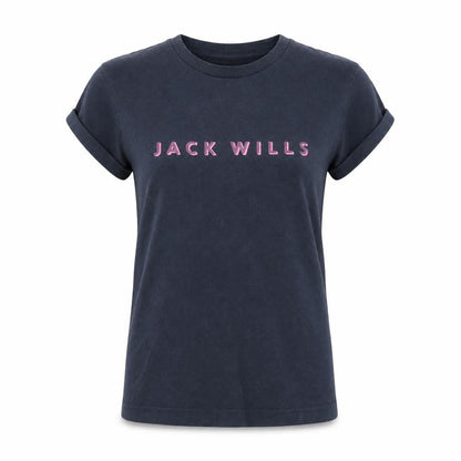 Womens UK Size 6 Jack Wills Blue Basic T-Shirt