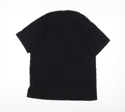 Mens UK Size M Brave Soul Black  T-Shirt