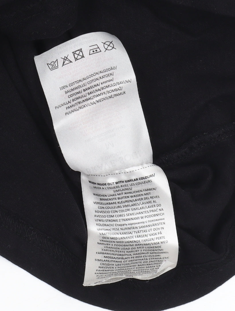 Mens UK Size M Brave Soul Black  T-Shirt
