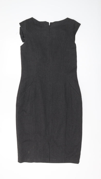 Warehouse Women's Grey Pencil Dress Size 12