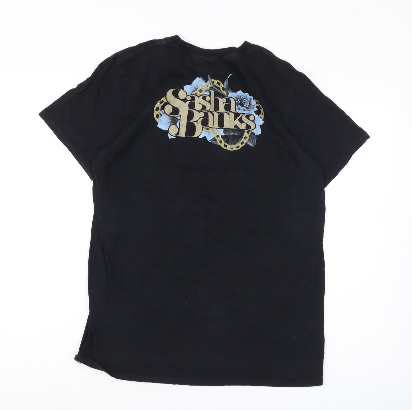 WWE Sasha Banks Men's Black Graphic T-Shirt Medium