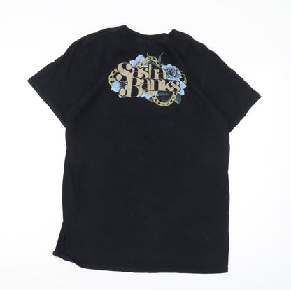 WWE Sasha Banks Men's Black Graphic T-Shirt Medium