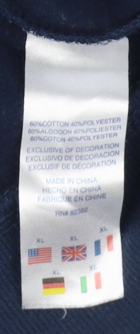 Champion Women's Blue Pullover Hoodie XL