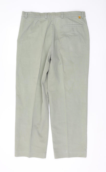 Farah Men's Green Trousers, Size 36, Casual Wear