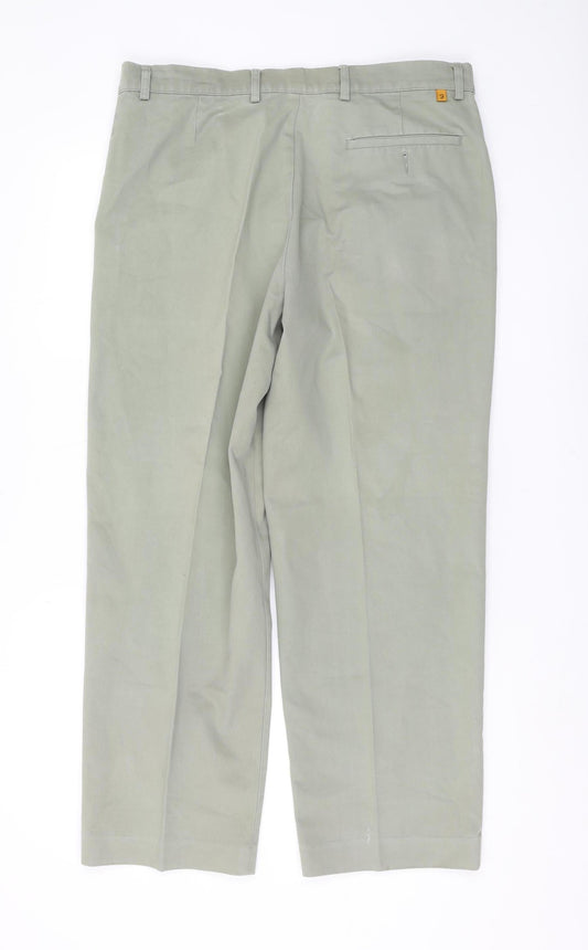 Farah Men's Green Trousers, Size 36, Casual Wear
