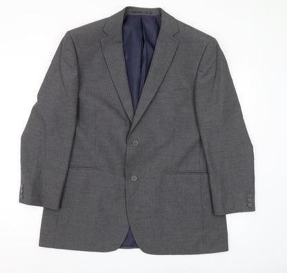 Mens UK Size 42 Thomas Nash Regular Grey Suit Jacket