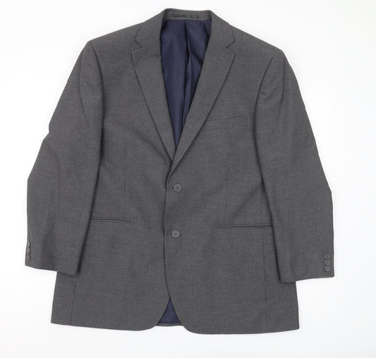 Mens UK Size 42 Thomas Nash Regular Grey Suit Jacket