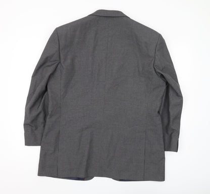 Mens UK Size 42 Thomas Nash Regular Grey Suit Jacket