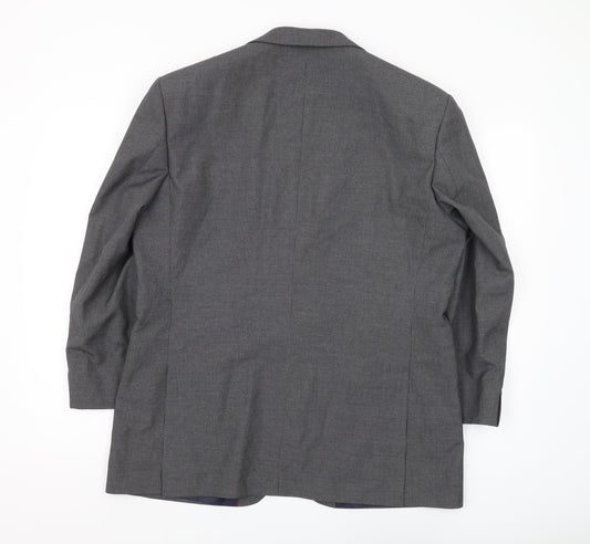 Mens UK Size 42 Thomas Nash Regular Grey Suit Jacket