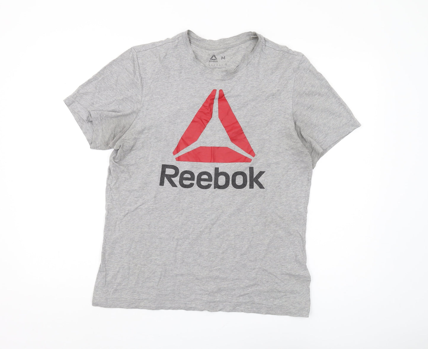 Reebok Men's Grey Graphic Print T-Shirt M