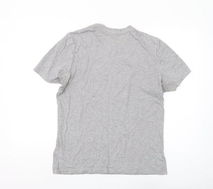 Reebok Men's Grey Graphic Print T-Shirt M