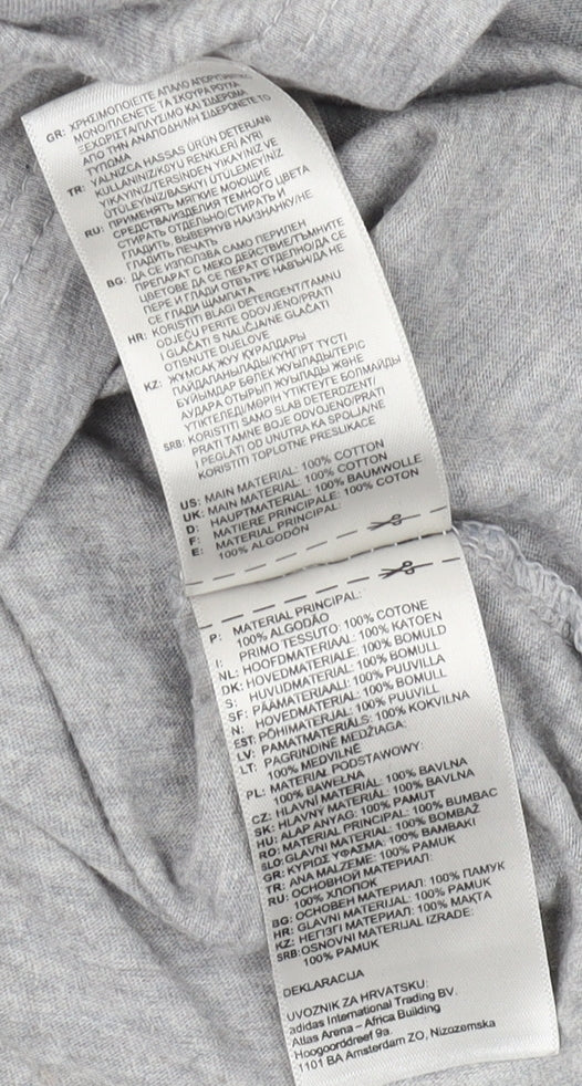 Reebok Men's Grey Graphic Print T-Shirt M