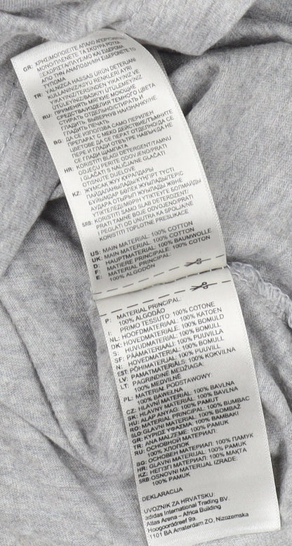 Reebok Men's Grey Graphic Print T-Shirt M