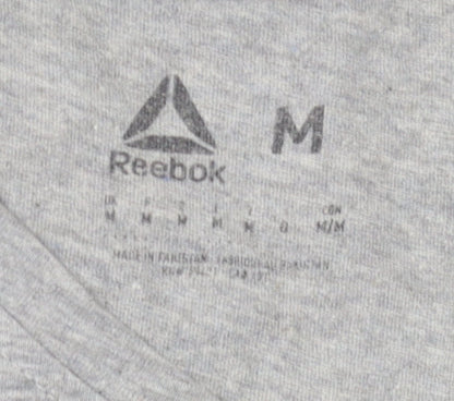 Reebok Men's Grey Graphic Print T-Shirt M