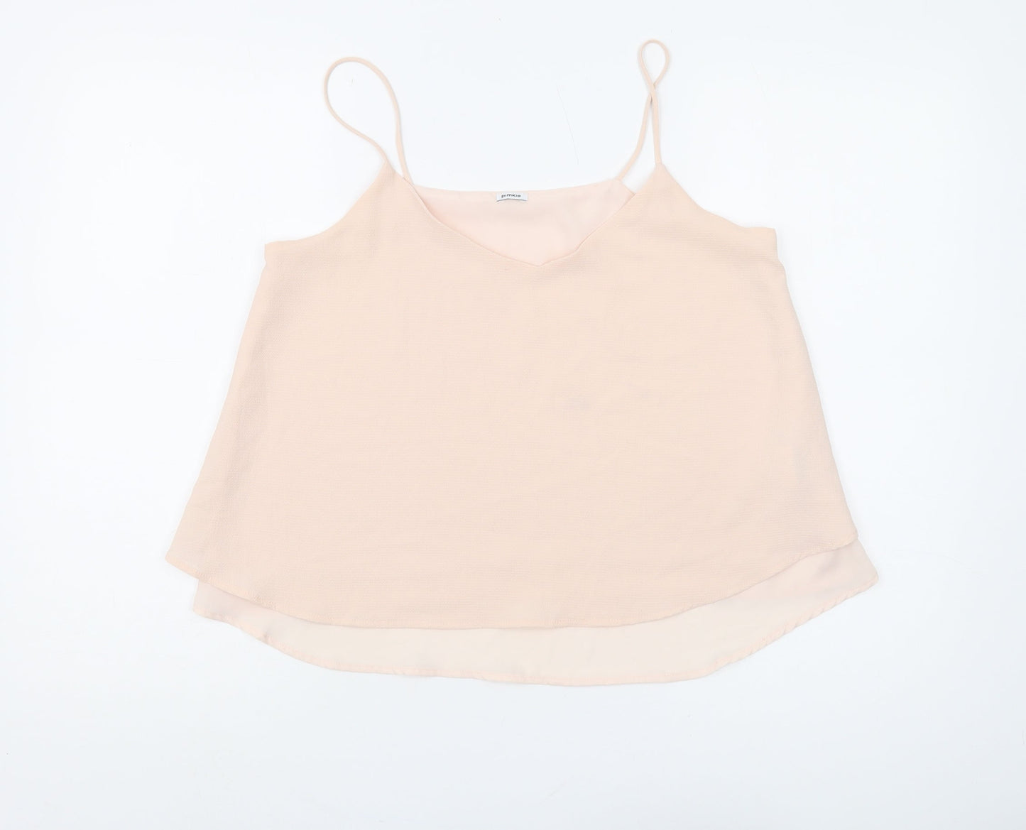 Womens UK Size M Pimkie Beige Basic Camisole