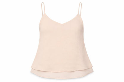 Womens UK Size M Pimkie Beige Basic Camisole