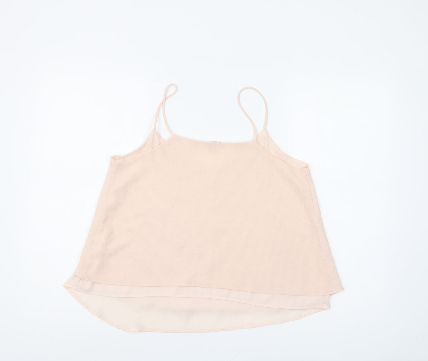 Womens UK Size M Pimkie Beige Basic Camisole