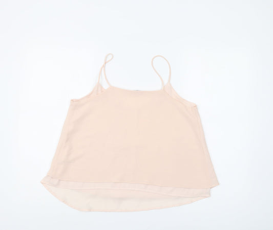 Womens UK Size M Pimkie Beige Basic Camisole