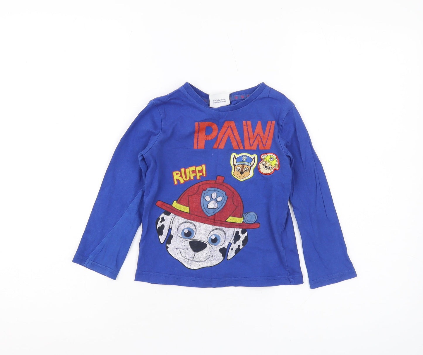 Nickelodeon PAW Patrol Boys Blue Long Sleeve T-Shirt 3-4Y