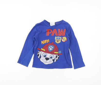 Nickelodeon PAW Patrol Boys Blue Long Sleeve T-Shirt 3-4Y