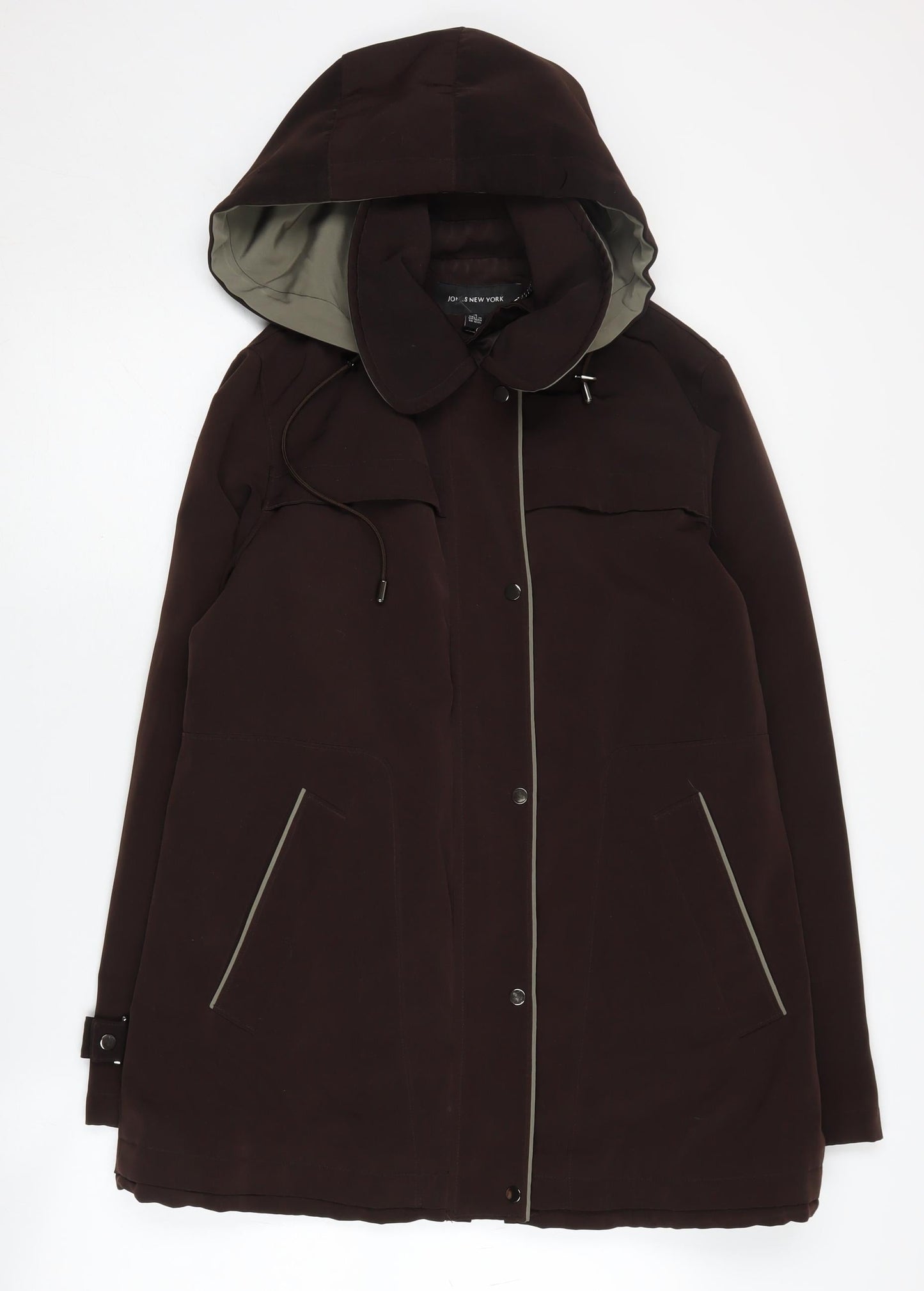 Womens UK Size M Jones New York Brown Parka Coat