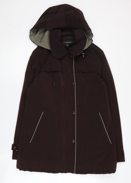 Womens UK Size M Jones New York Brown Parka Coat