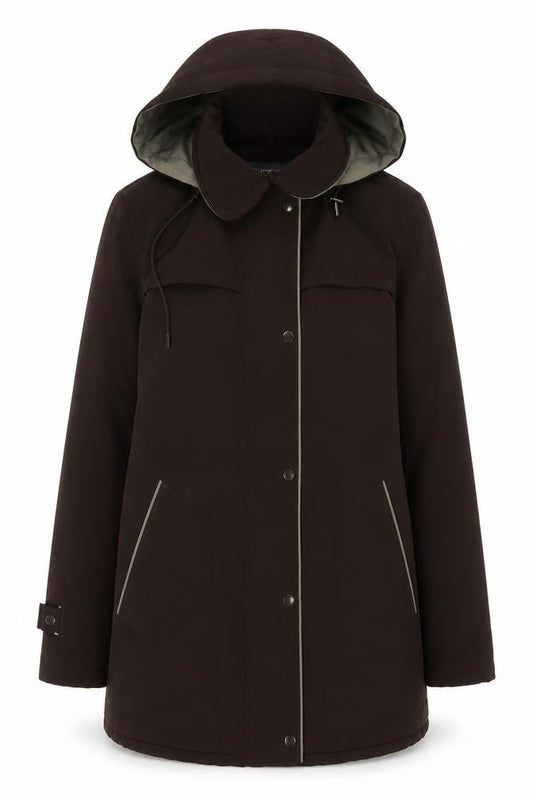 Womens UK Size M Jones New York Brown Parka Coat