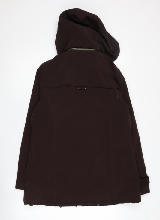 Womens UK Size M Jones New York Brown Parka Coat