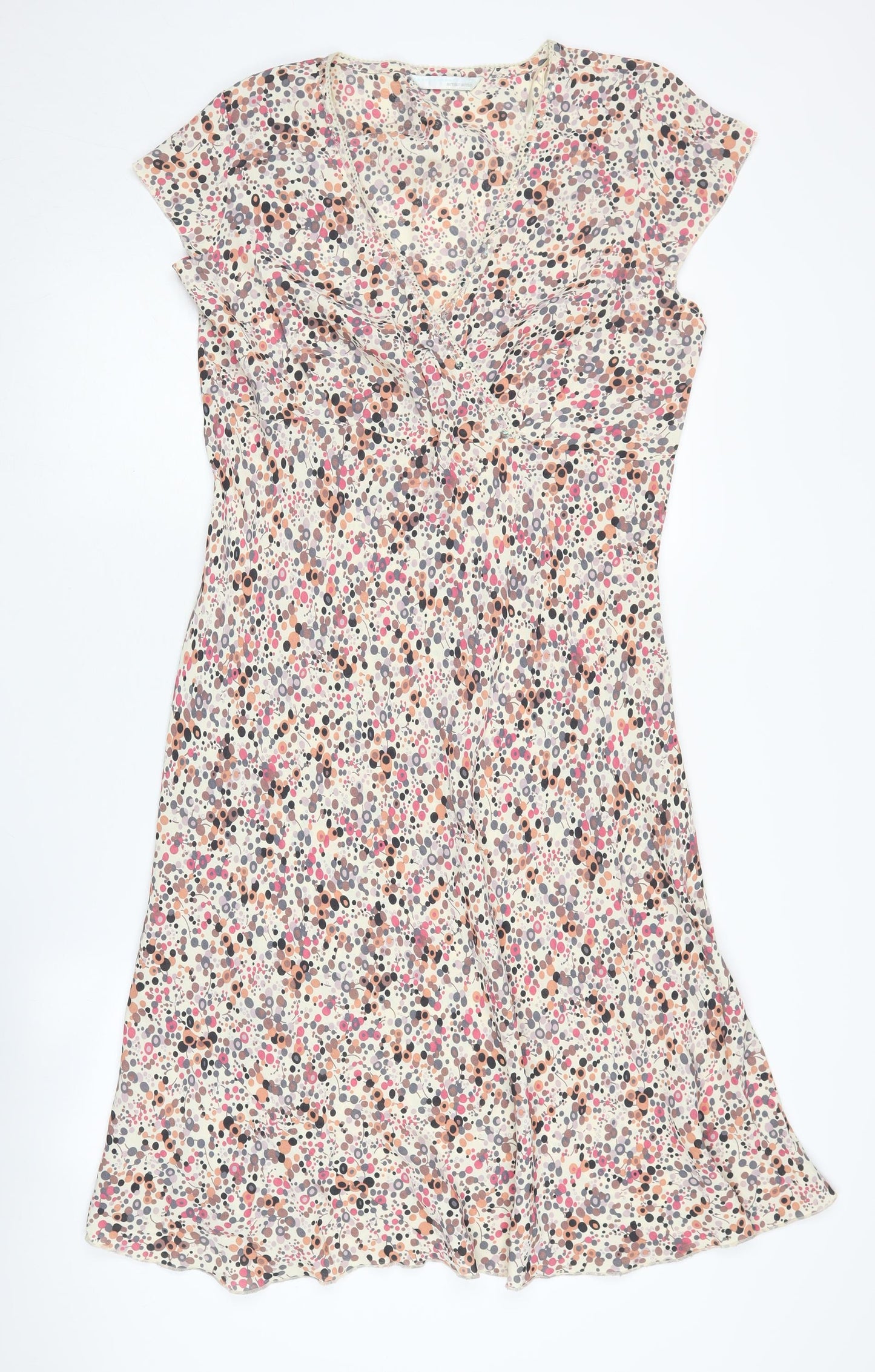 Amaranto Women's Multicoloured Polka Dot Shift Dress