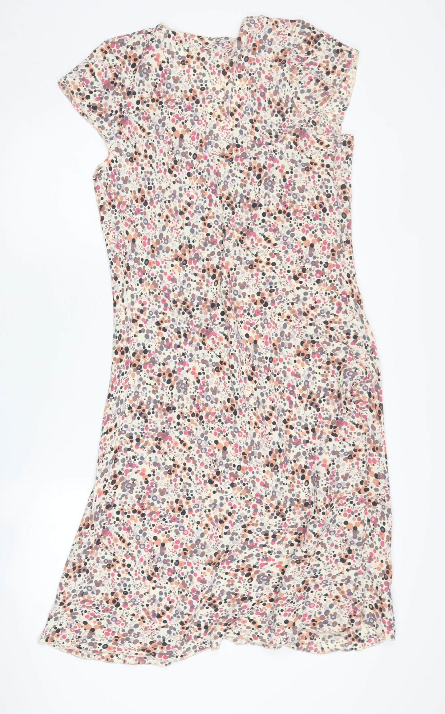 Amaranto Women's Multicoloured Polka Dot Shift Dress