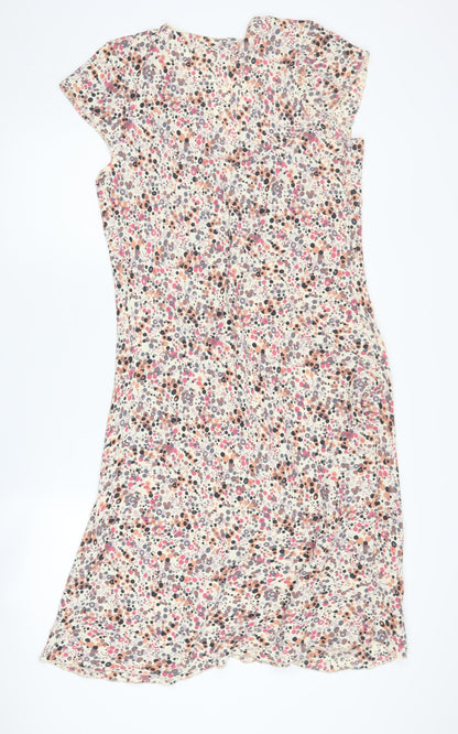 Amaranto Women's Multicoloured Polka Dot Shift Dress