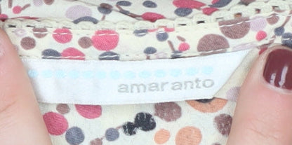 Amaranto Women's Multicoloured Polka Dot Shift Dress