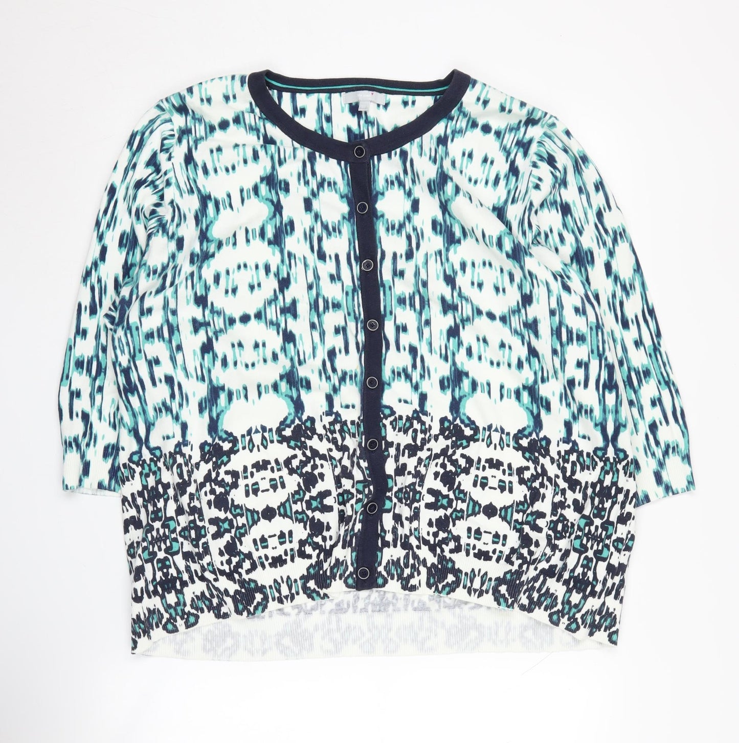 Womens UK Size XS Marks and Spencer Blue Cardigan Jumper