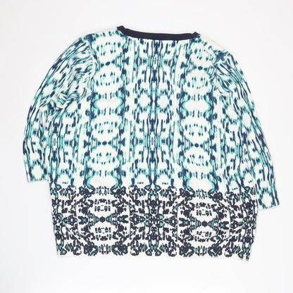 Womens UK Size XS Marks and Spencer Blue Cardigan Jumper