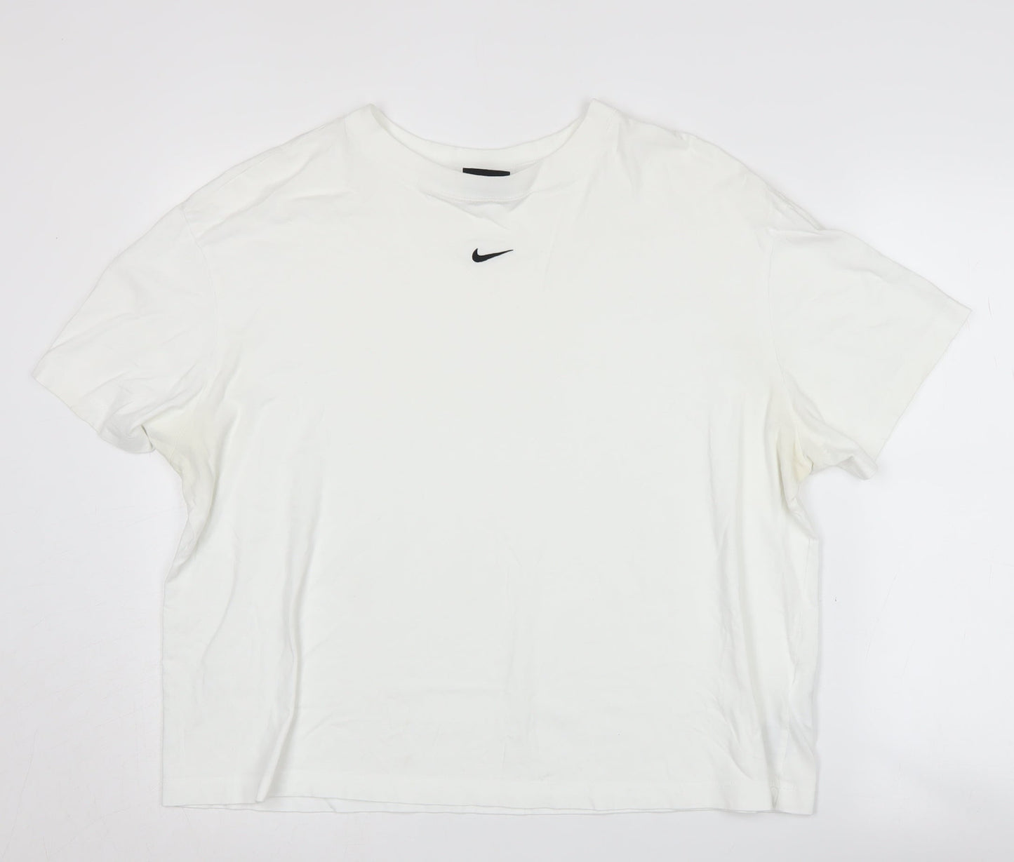 Unisex Adults UK Size L Nike White  T-Shirt
