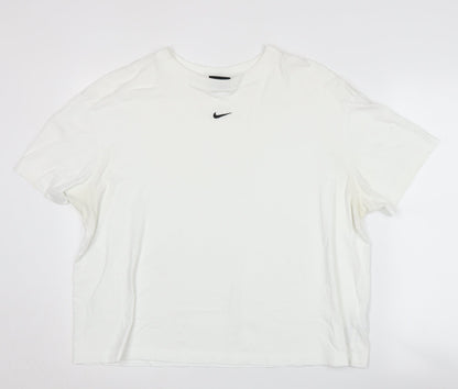 Unisex Adults UK Size L Nike White  T-Shirt