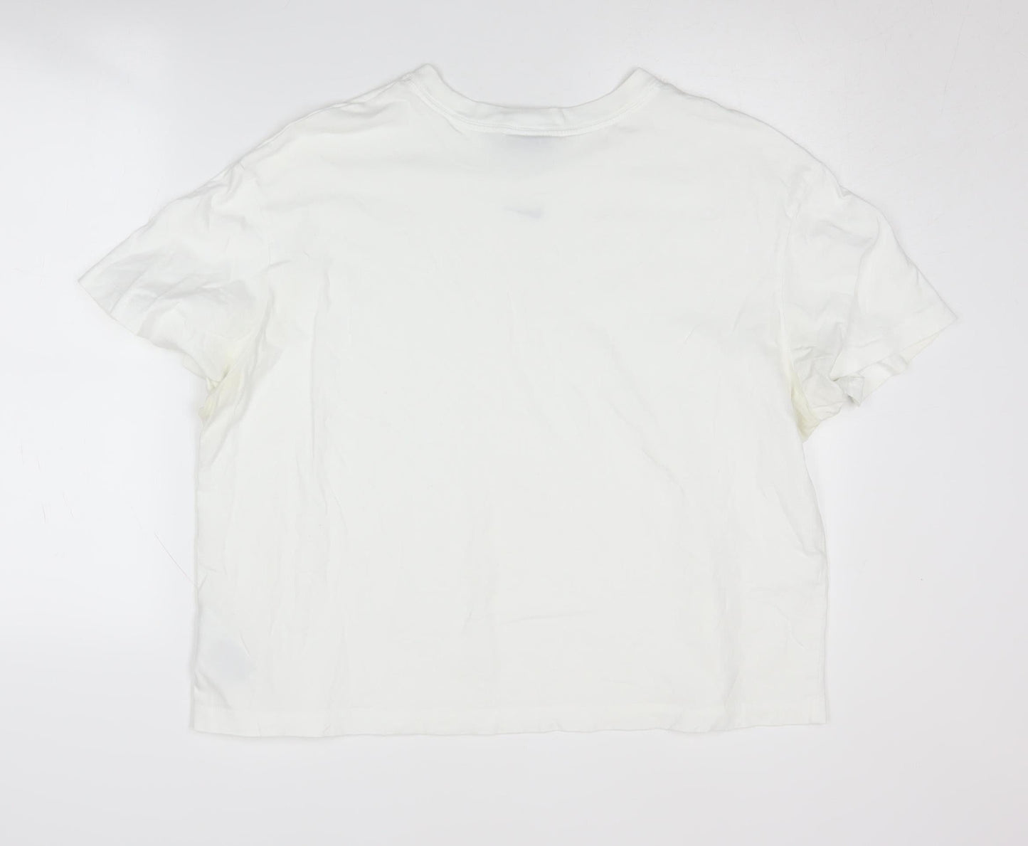 Unisex Adults UK Size L Nike White  T-Shirt
