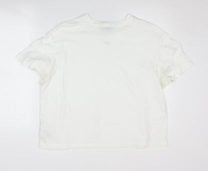 Unisex Adults UK Size L Nike White  T-Shirt