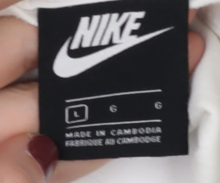 Unisex Adults UK Size L Nike White  T-Shirt