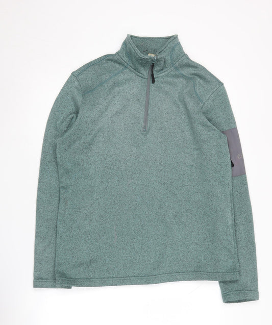 Mens UK Size M Cotton Traders Green Pullover Sweatshirt