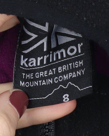 Womens UK Size 8 Karrimor Black Basic Jacket