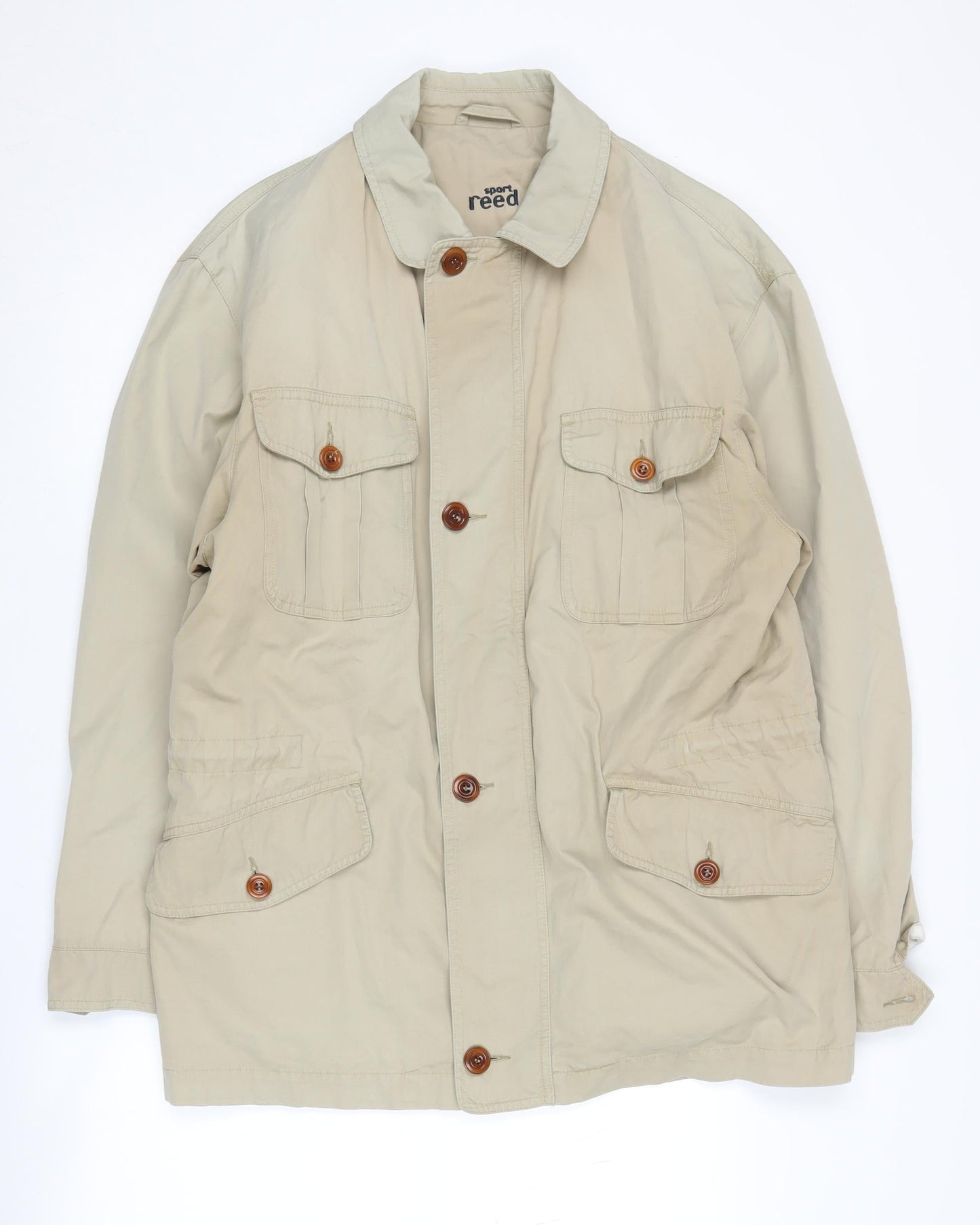 Mens UK Size 40 Reed Beige Military Jacket
