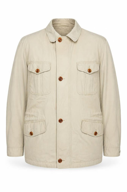 Mens UK Size 40 Reed Beige Military Jacket