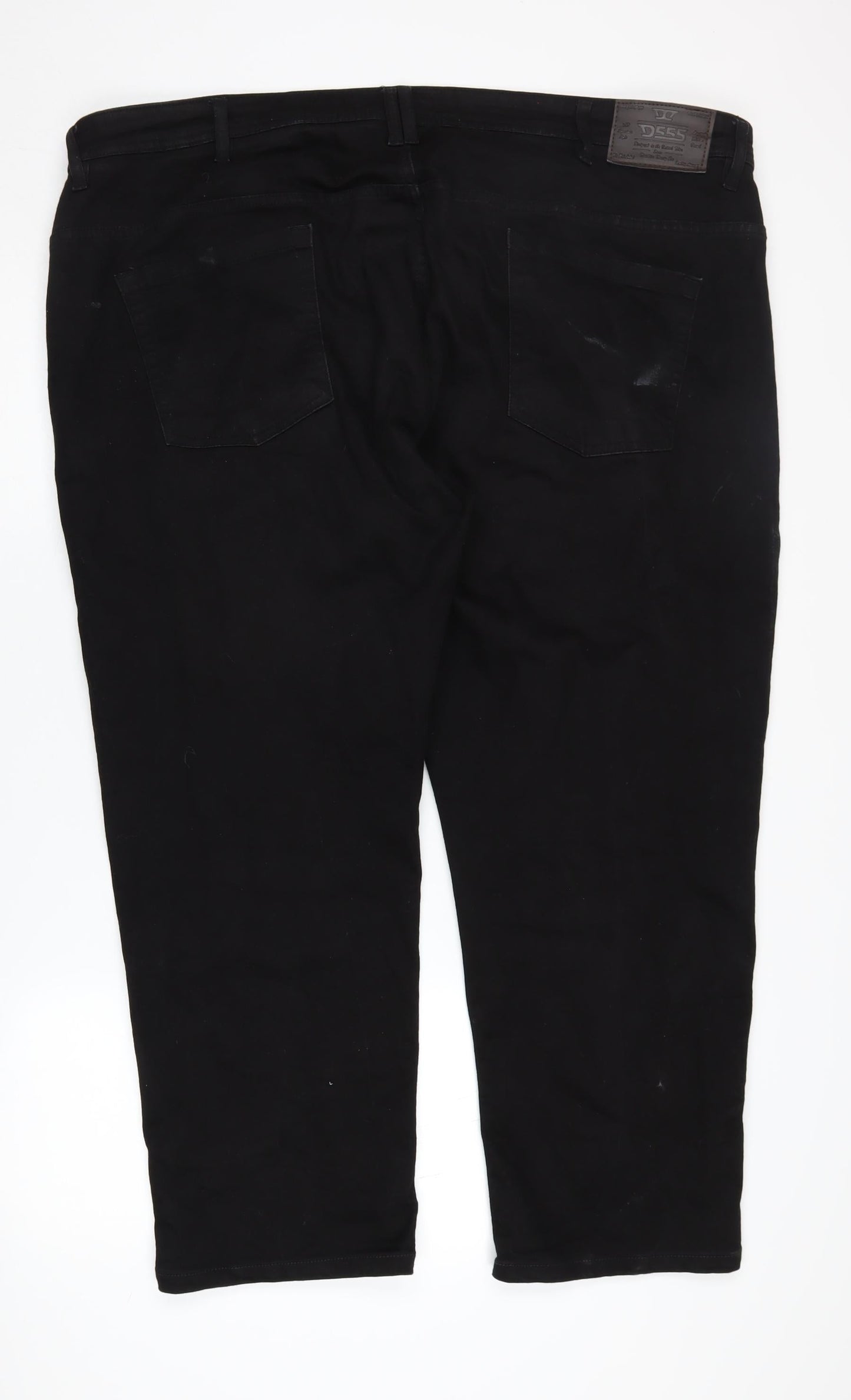 D555 Men's Black Tapered Jeans Size 46R, Comfort Fit