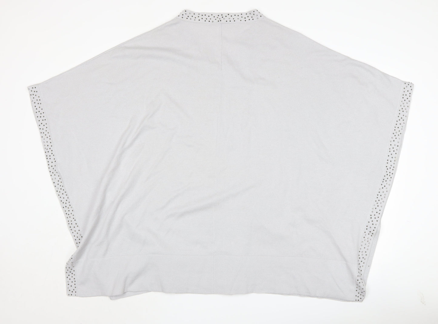 Womens UK Size S Jacques Vert Grey Cape Jumper