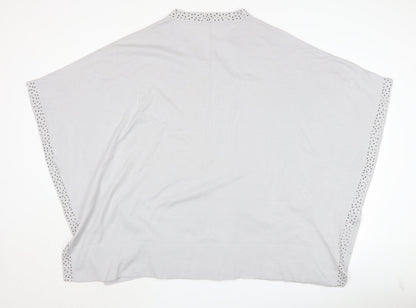Womens UK Size S Jacques Vert Grey Cape Jumper