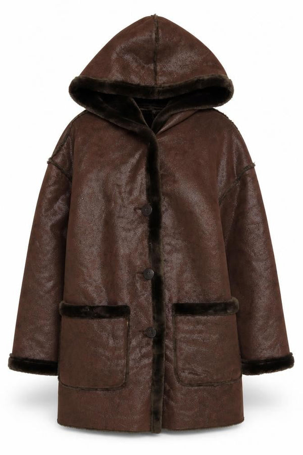 LOFT Fashion Women's Brown Hooded Trench Coat Size 6